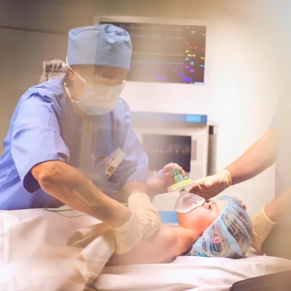 child surgery room anesthesia